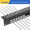 Jintu 24-Port CAT6 Punch-Down Free Network Patch Panel