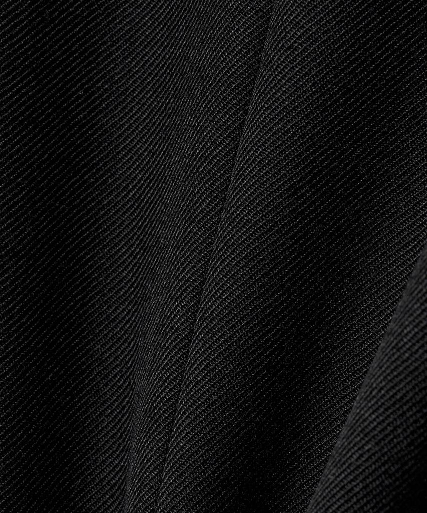Noirer Oversized Wool Harrington Jacket (Black)