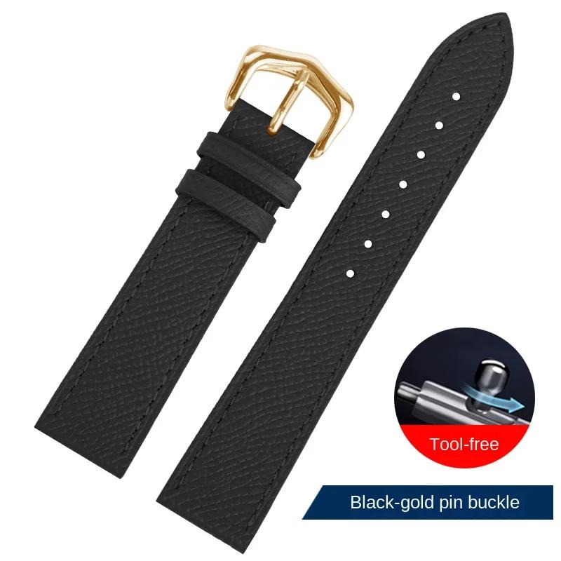Suitable for Cartie Tank London Solo Key Dumont Watch Strap Men's Genuine Leather Women 14 16 18 20 Wrist Strap Accessories