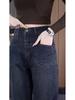 2024 Women's High-Waisted Straight Leg Wide-Leg Plus Size Jeans