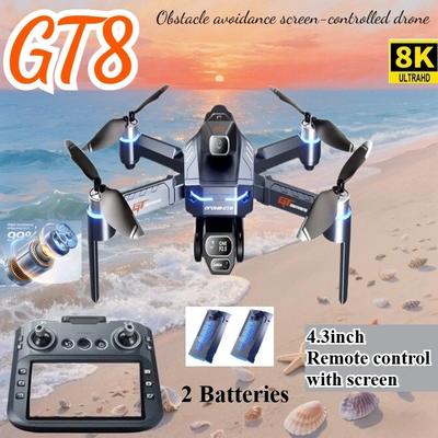2026 Nou Drone GT8 GPS 8K Profesional HD Camere Duble 360° WIFI 5G Motoare Fără Perii Evitare Obstacole Quadcopter Pliabil Jucării