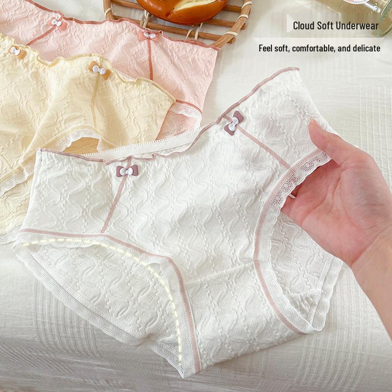 Women's Seamless Cotton Underwear: Soft, Breathable, Comfortable, Fashionable, Sweet, Sexy Triangle Design