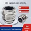 Waterproof Explosion-Proof Stainless Steel Cable Gland - Complies with National, British, and German Standards