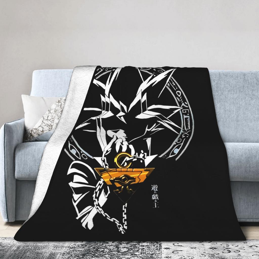 Yu-Gi-Oh!  Velvet Throw Blanket Japanese Anime Manga Aesthetic  Blanket for Bed Travel Soft Quilt,