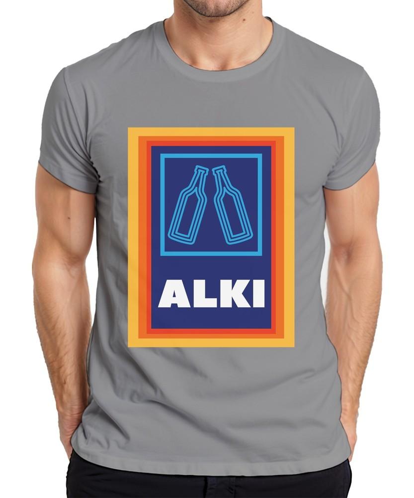 Alki Beer Drinker Drinking Party Gift Idea Funny Mallorca Malle T-Shirt-