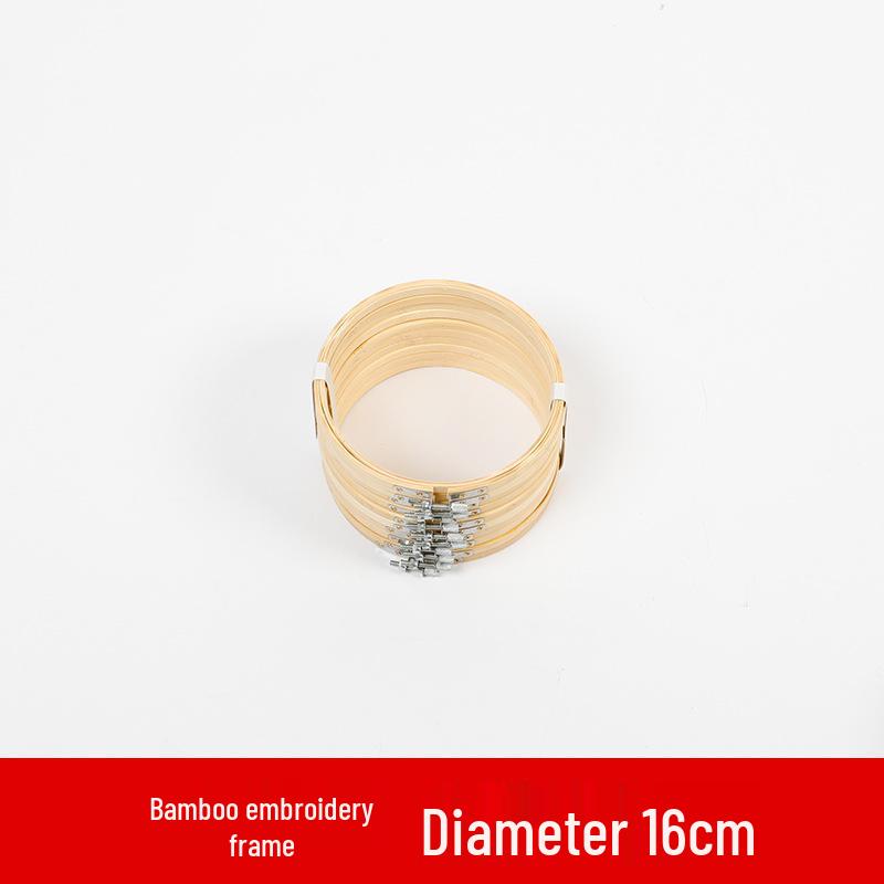 Bamboo-Style Plastic Embroidery Hoop: Handmade DIY Round Frame & Stand