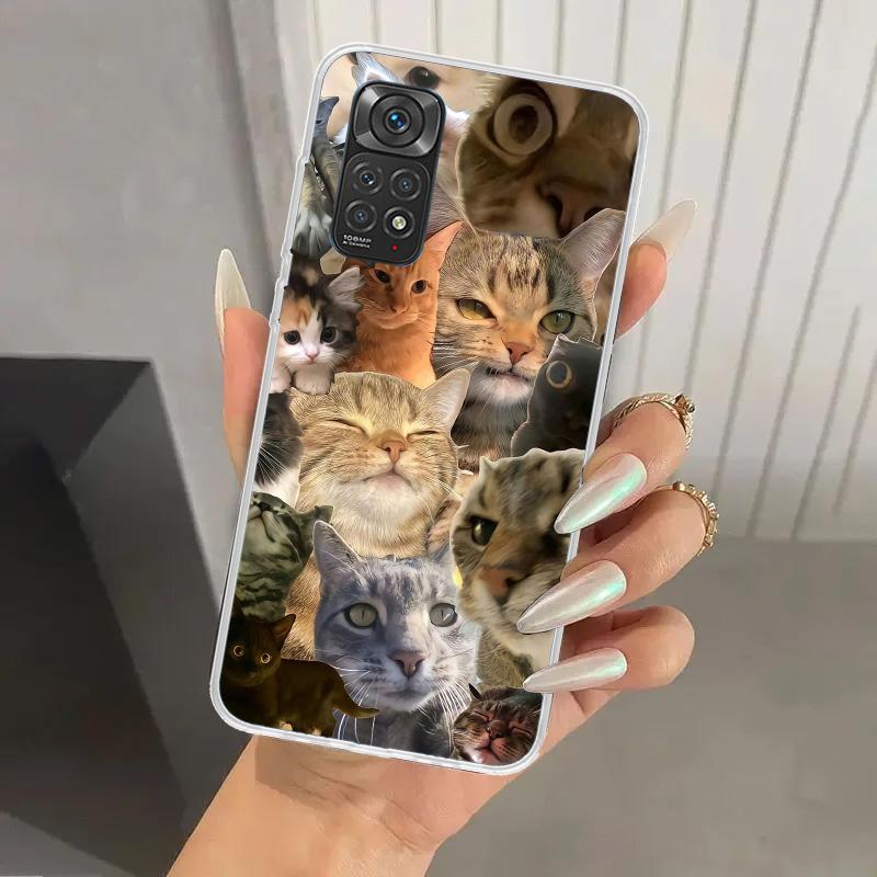 Crying Cat Memes Phone Case for Xiaomi Redmi Note 15 14 14S 13 12S 12 Pro 11S 11 Plus 11T 11E 10S Soft Funda Print Shell Redmi N
