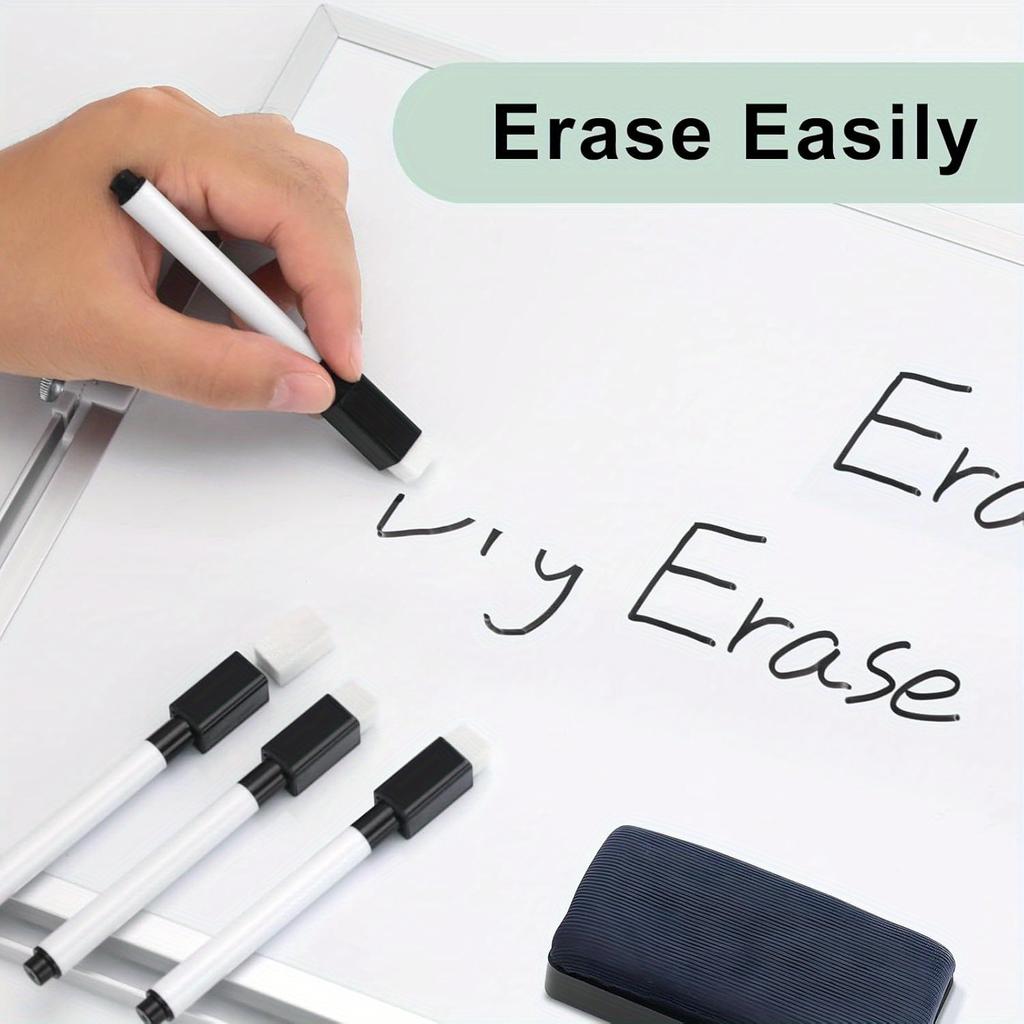 8-50Pcs Fine Tip Magnetic Whiteboard Markers with Eraser Cap, Non-Toxic Quick-Dry Dry Erase Pens, Whiteboard Accessorie, Teacher