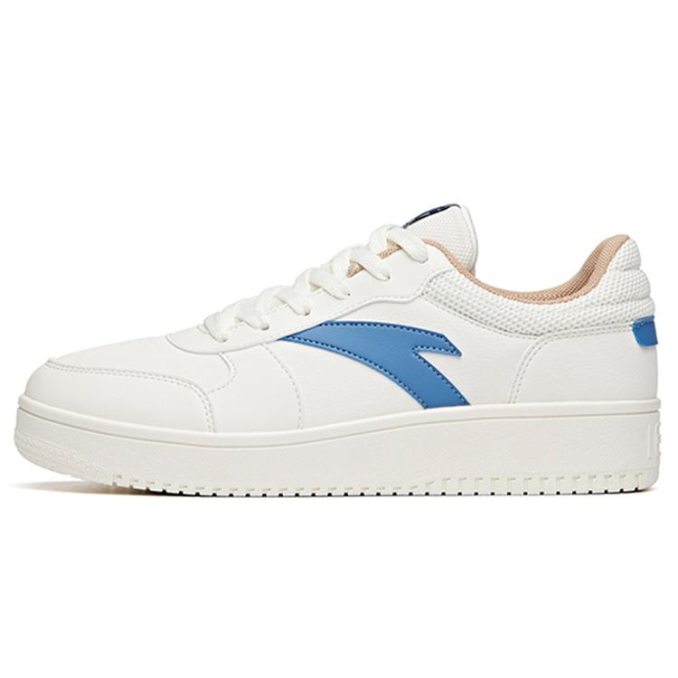 

new Anta Slip Resistant Cushioning Wear Resistant Lightweight Low Top Skateboard Shoes Men s White Blue 40