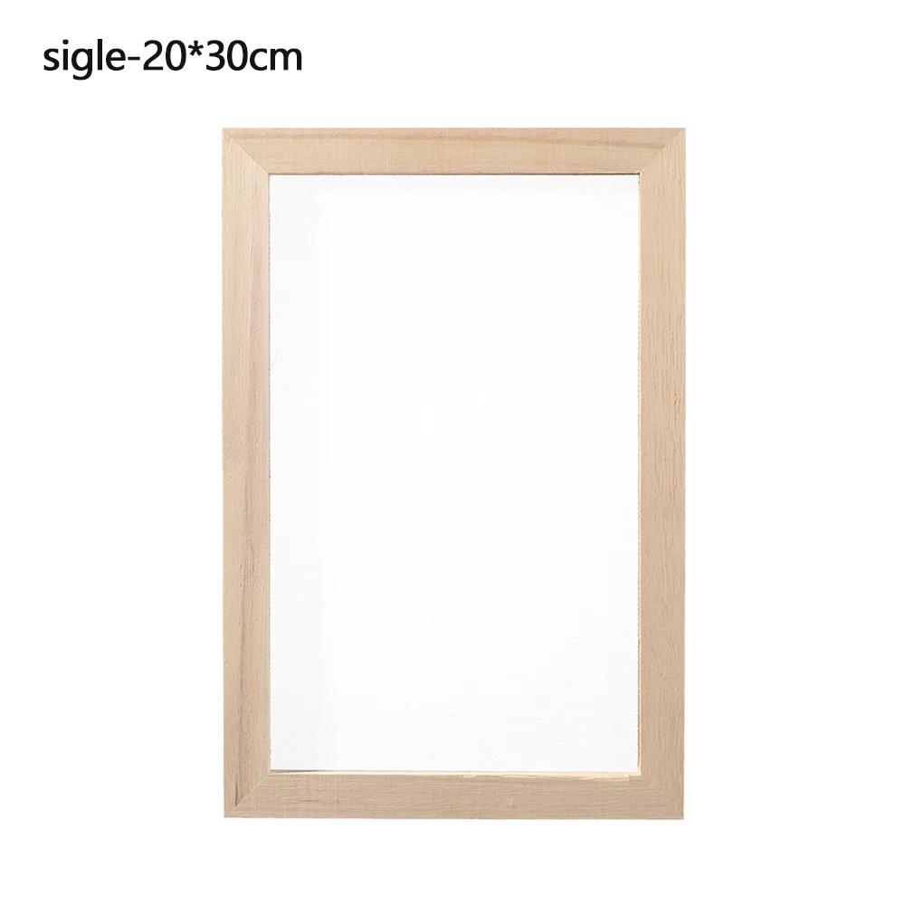 Multi-size Natural Paper Making Mould Frame DIY Papermaking Wooden Mesh Mold Learning Paper Making Screen Wood Handcrafts Tool