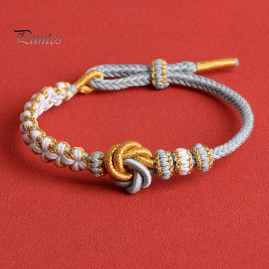 Damen-Handseil, geflochtener Knoten, süße Farbe, verstellbar, handgewebt, Blumen-Design, romantische Liebessymbolik, Armband, Valentinstag, Jahrestagsgeschenk