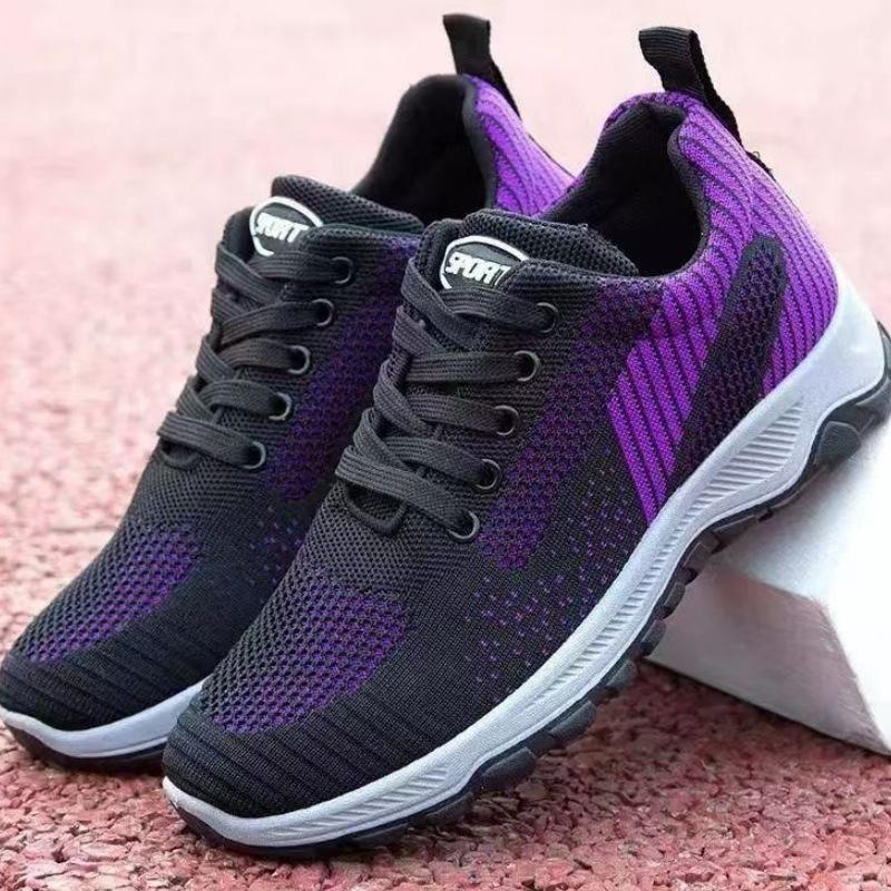 Spring and Autumn New Cloth Shoes Non-slip Soft Sole Medium Stepping Shoes Lightweight and Comfortable Mom Sneakers 36