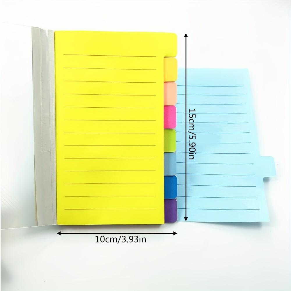 

1 шт. Цветной липкий разделитель для заметок - самоклеящиеся заметки с индексными вкладками для легкой организации - идеально подходит для студентов, офиса и домашнего использования 1pc