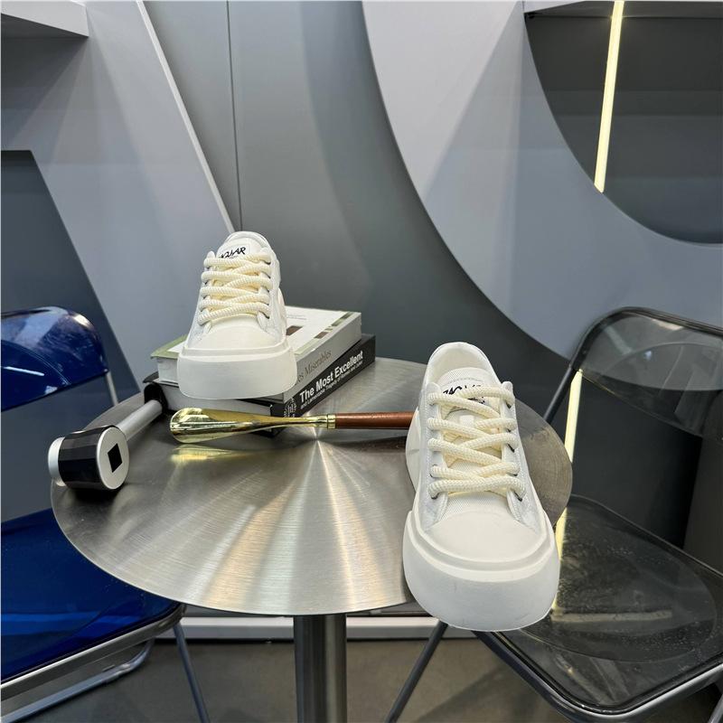 Thick-soled solid color trendy shoes spring and summer new casual shoes lace-up ms