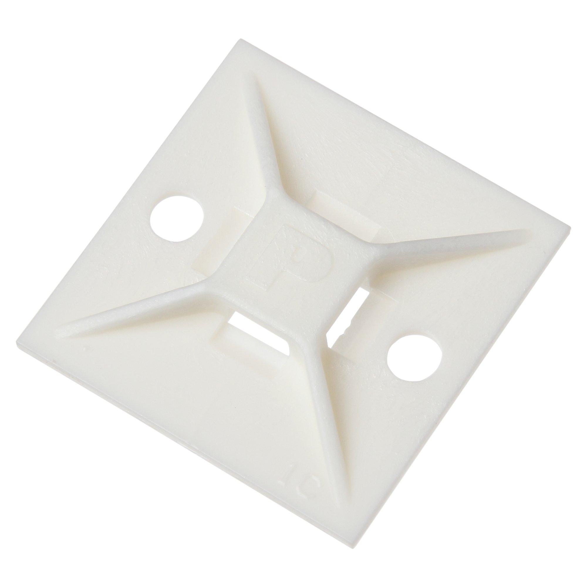 

Panduit Mounting Base, M3 Screw Mount, Flame Retardant White, Pack of 100, ABM112-S6-C69