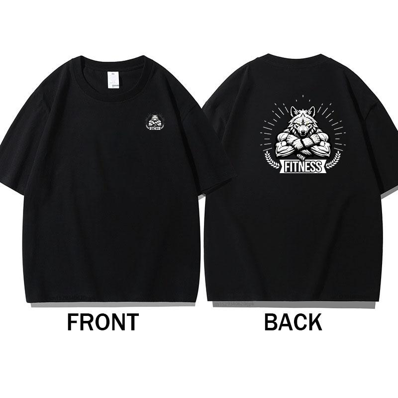 

Wolf Mens Cotton TShirt Gym Workout Athletic Casual Cool Athleisure Style - Men s Summer Cotton Graphic Tee S разноцветный