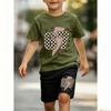 Funny 67 Printed 11 Colors Kids T-shirt and Shorts 2 Piece Set Summer Home Outdoor Casual Outfit for Boy and Girl's T-shirt Sports Set