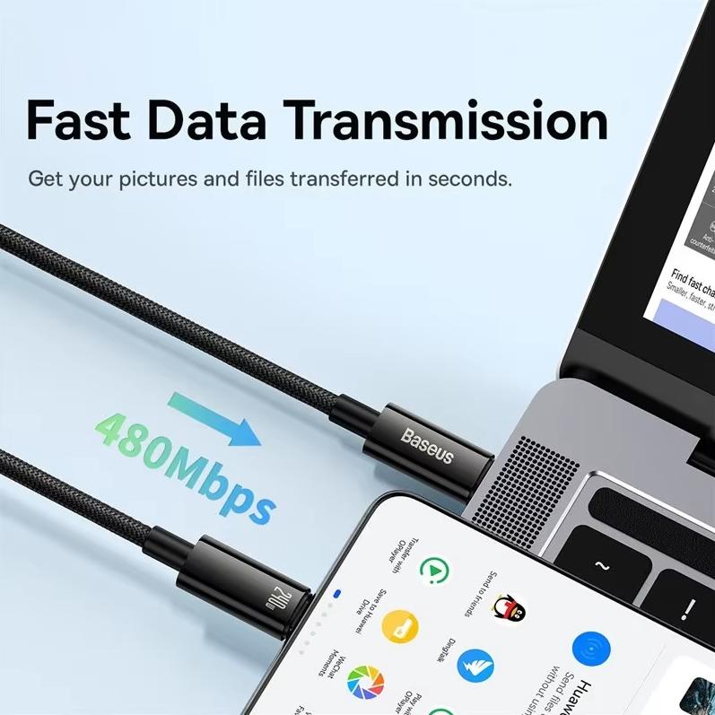 Baseus tungsten gold series fast charging data cable is suitable for Huawei Xiaomi vivo mobile phone Type-C to Type-C 240W