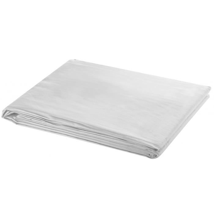 VidaXL Toile de fond Coton Blanc 600 x 300 cm