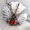 1PC electric guitar Umbrella Portable Folding Umbrella Iron Frame Hole Bone Structure Outdoor Home Umbrella A15