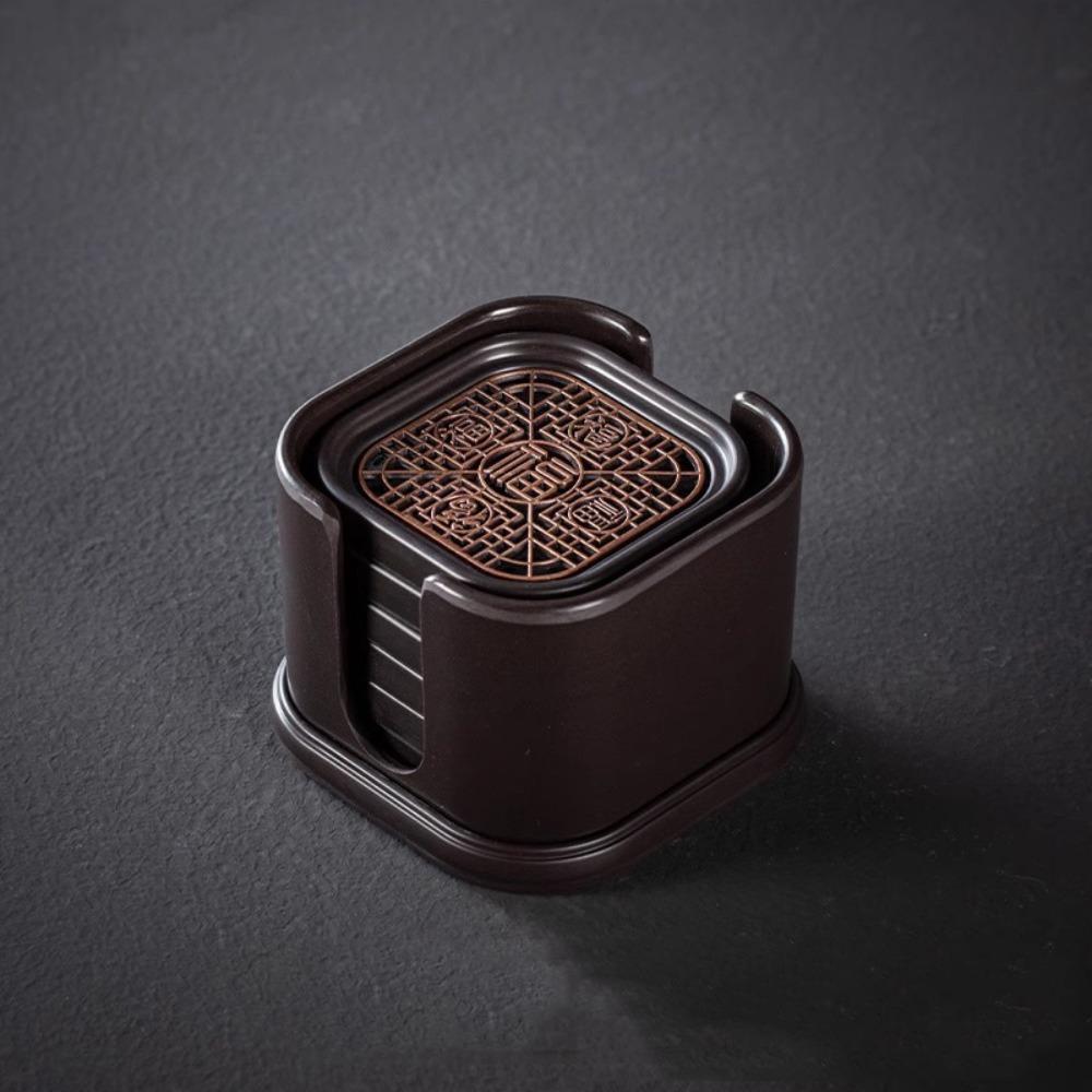 Anti-scalding Kung Fu Tea Coaster Chinese Style Tea Holder Household Tea Cup Holder  Home Use