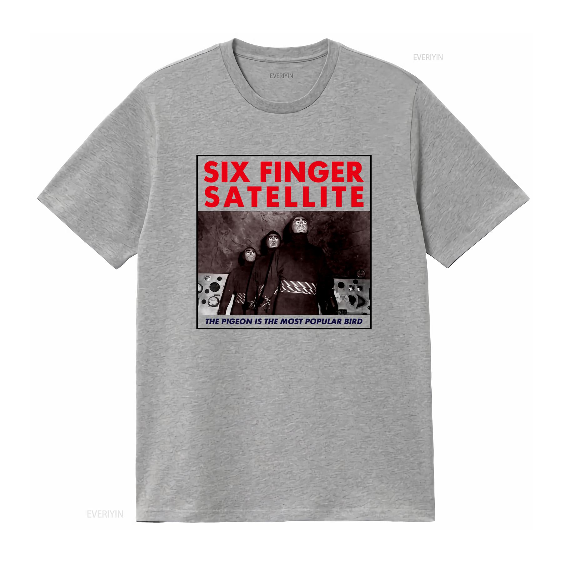 Six Finger Satellite The Pigeon Is Most Popular Bird T Shirt Unique Sci Fi Design for Trendy Fashion vintage Washed S