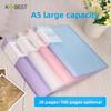 Thickened A5 File Folder 100 Pages Multi-layer Transparent Index Pages Document Folder A4 Test Paper Folder 32K
