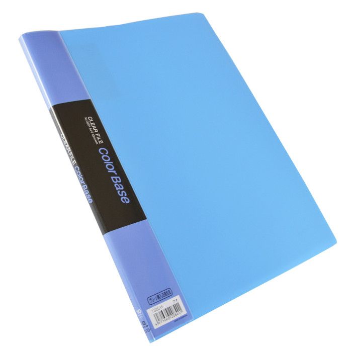 Protège document CLEAR FILE A4 BLEU, 10 pochettes