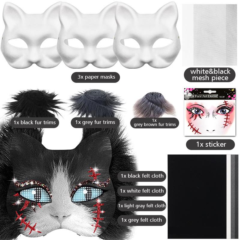 

12 шт./набор Граффити Маска на поллица Сделай сам Рождественские подарки Расписанная вручную Маскарадная маска Заготовка Ручная работа Доступно несколько вариантов