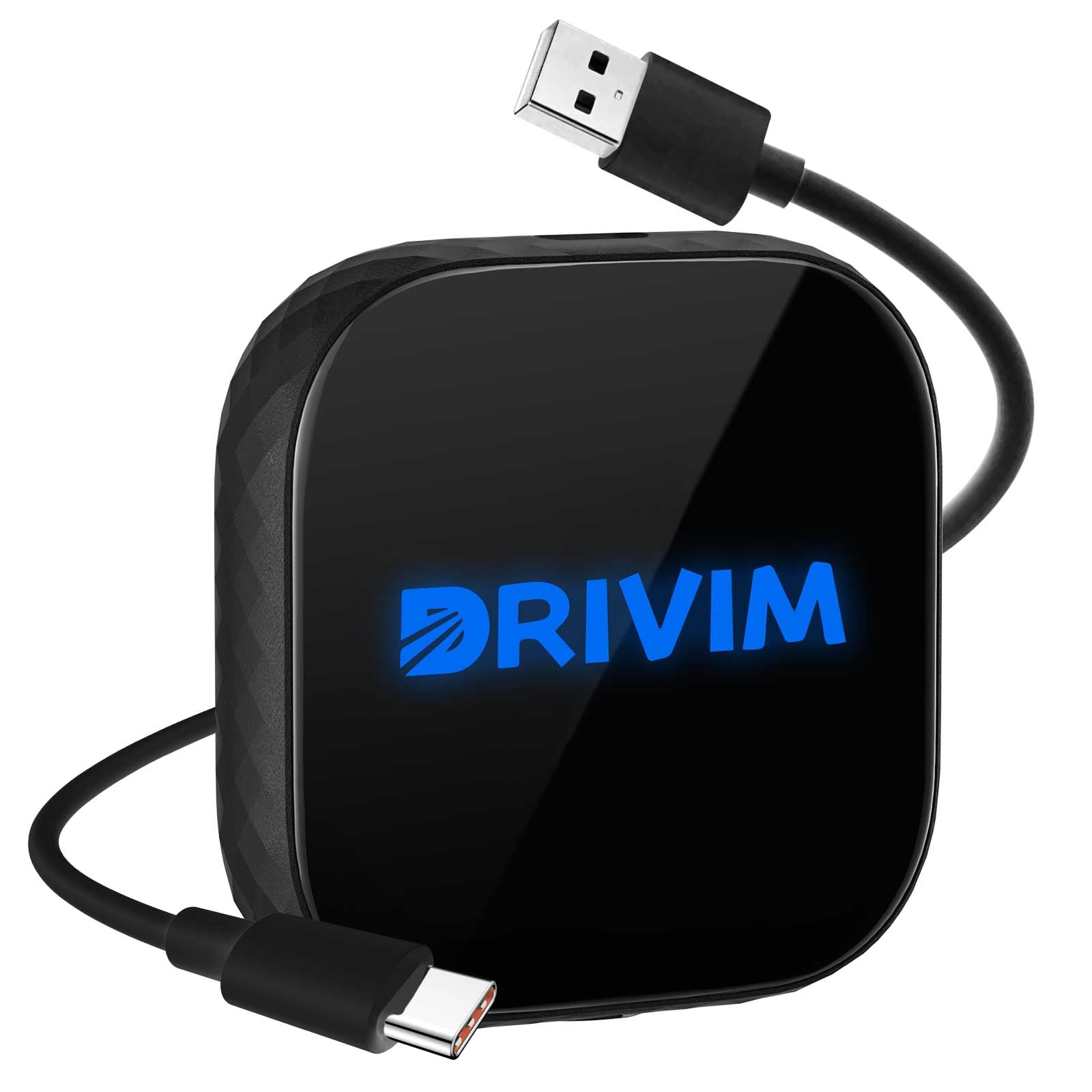 

Беспроводной адаптер DRIVIM CarPlay + беспроводной Android Auto 2-в-1, совместимый как с iPhone, так и с