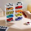 DIFEIUKI 1:64 Tomica Miniature Car Case, 8-Segment, Set of 3, Acrylic Collection Case, Dustproof, Scratch-Resistant, Stain-Resistant, Stackable,