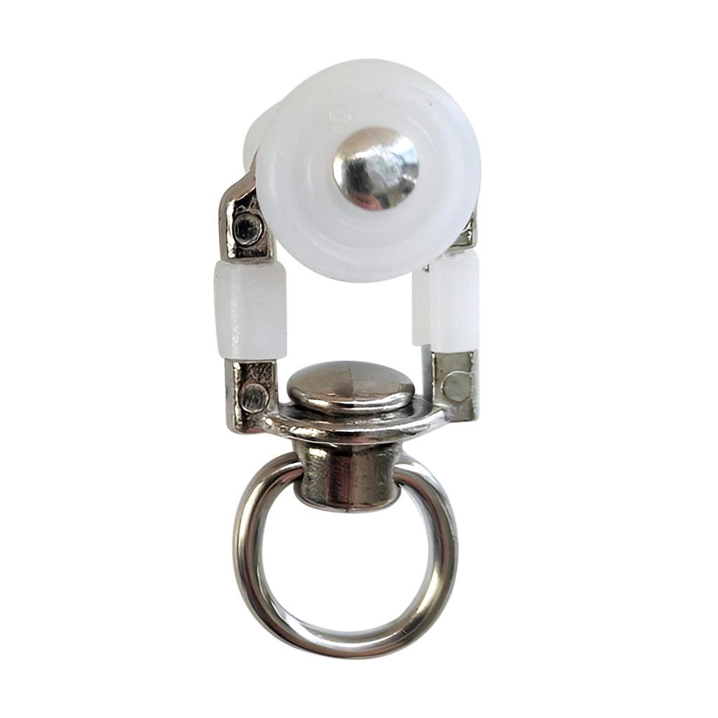 30Pcs Curtain Track Rollers Hooks Ceiling Gliders Twin Wheeled Carriers For Window Rods Curtain Rails
