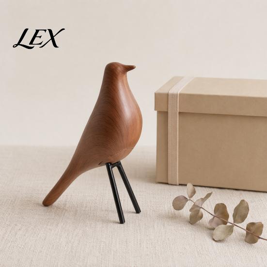 Elegant Home Ornament Nordic Style Bird Desktop Decor, Medieval Table Minimalist Symbol Gift Statue for Office Bookshelf Mantelpiece Shelf Centerpiece
