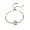 Rotatable Sunflower Diamond Bracelet - Women's Japanese & Korean Clavicle Chain Jewelry