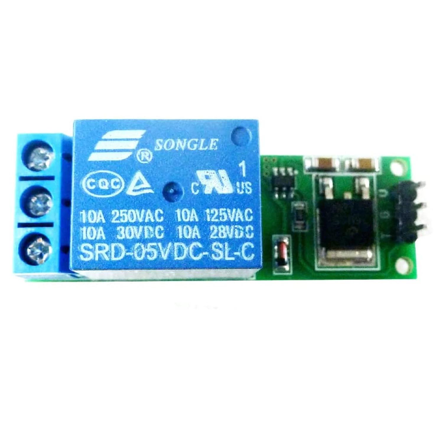 

6-24V Mini Flip-flop Relay Module: Bistable Self-Locking Switch, Low Pulse Trigger Board, Open/Close Locking Control