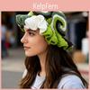 Knitted Hat With Lotus Blossom Embroidery For Autumn Winter Girls And Women