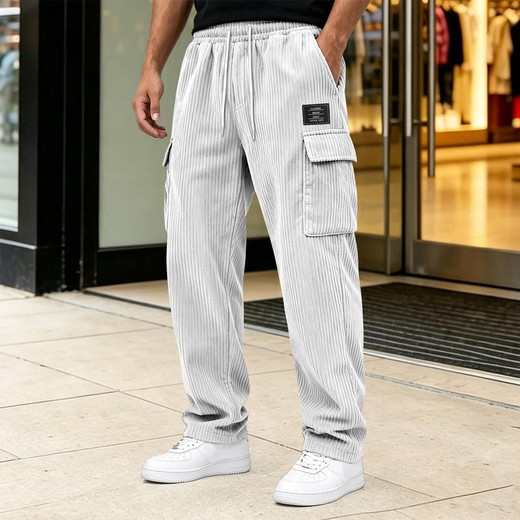 Men's Casual Jogger Pants with Cuffed Hem Comfortable for Everyday Wear