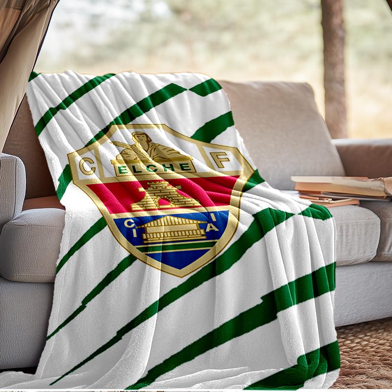 Football Elche Crest Design Blanket Lightweight Ideal Bedding Blanket Perfect for Travel, Camping, Living Rooms, Offices, Sofas, Fan Christmas gift