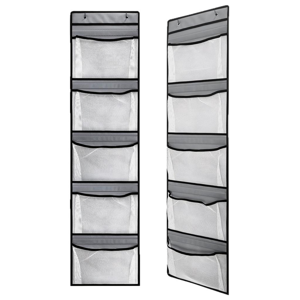 Wardrobe Hanging Storage Bag, Back of Door Multifunctional 5-Grid Hanging Bag, Sundry Storage Bag