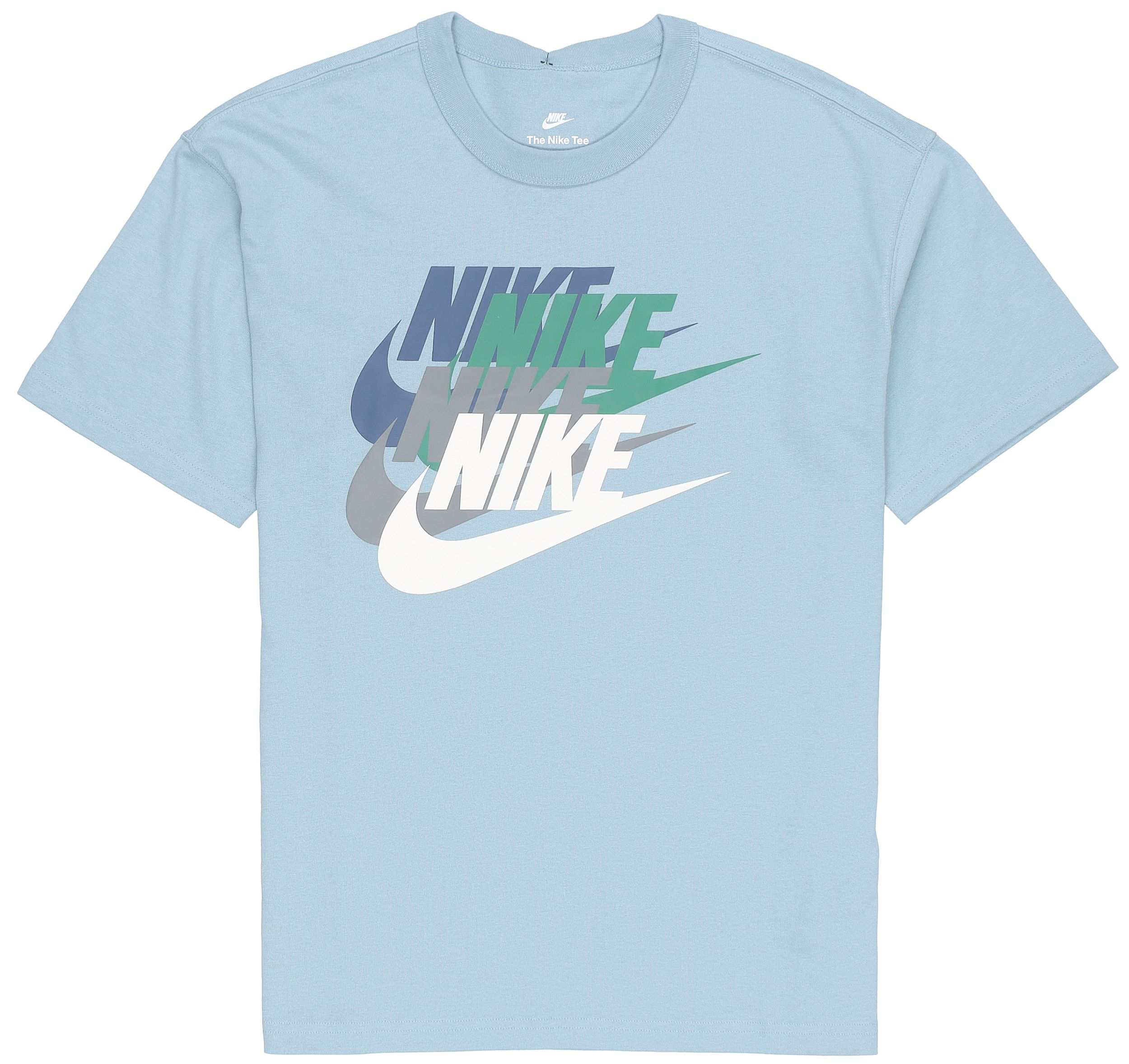

Nike T Shirts Men s Blue Crew Neck Moderate Straight Fit DV3317-494 XXL