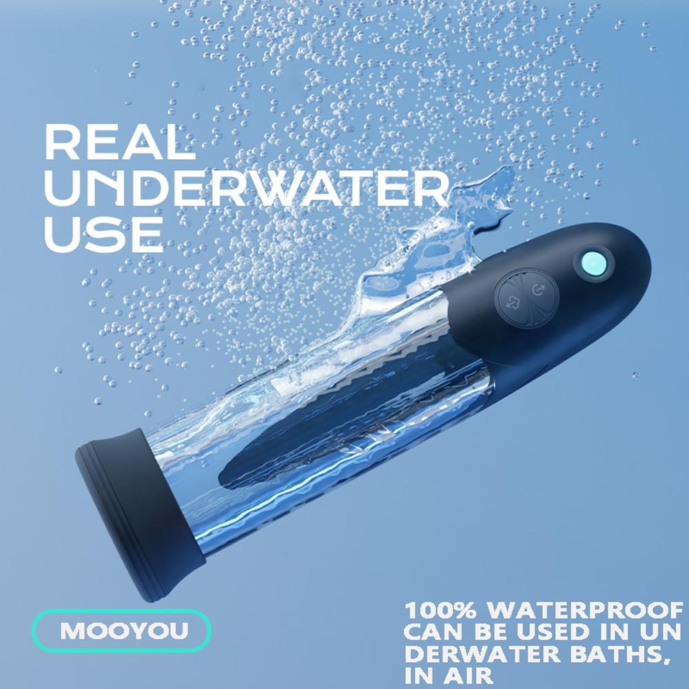 New Experience Vacuum Spa Massage Masturbator Men's Vibrator Water Bath Aircraft Cup Penis Pump Enlarger Male Sex Toy