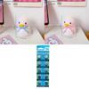 Adorable Duck Shaped Led Night Light For Children's Bedroom Decor Cartoon Style Pink Ribbon Duck