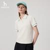 HAZZYS Women's Contrast Collar Polo Shirt