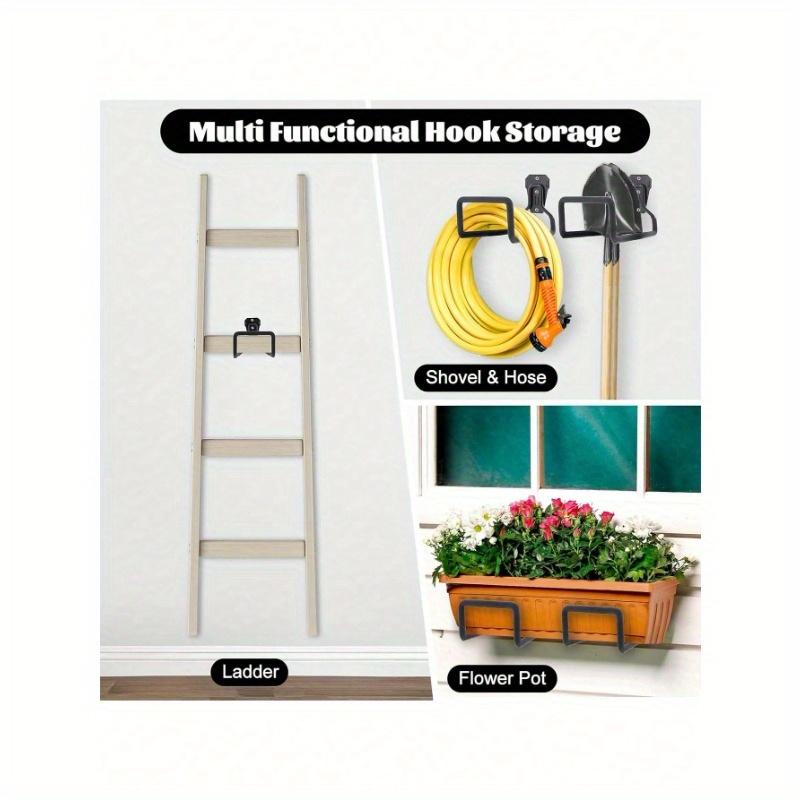 1pc Garden Hose Holder, Hose Reel Heavy Duty Hose Hanger, Wall Mounted Water Hose Holder Outdoor/Indoor Metal Durable Hose Hooks Ideal for Water Hose
