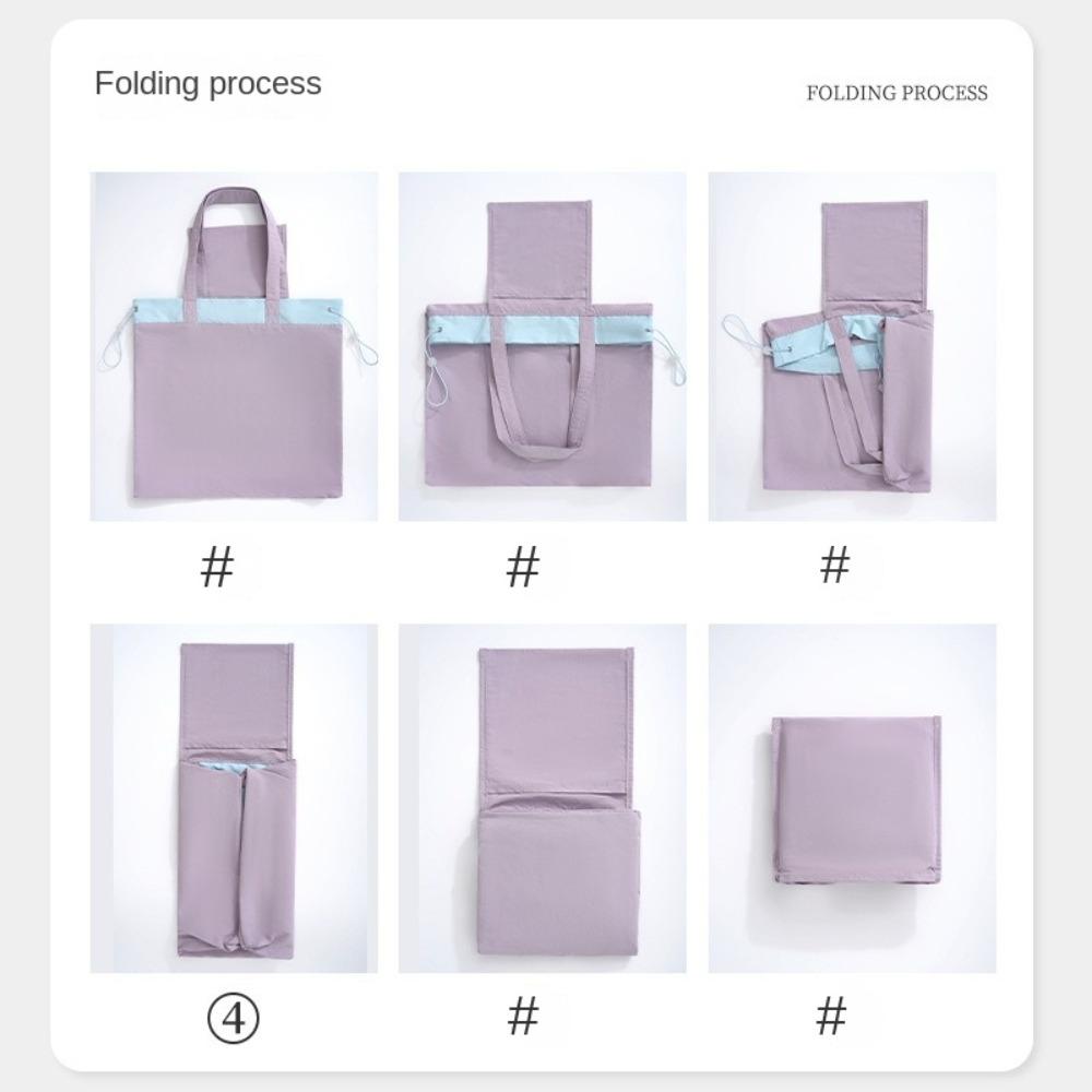 Lightweight Foldable Shopping Bag Reusable Drawstring Handbag Travel Grocery Bag Shopping