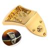 Polished Metal Mandolin Bridge Eight String Tailpiece For Precise String Alignment And Acoustic Resonance