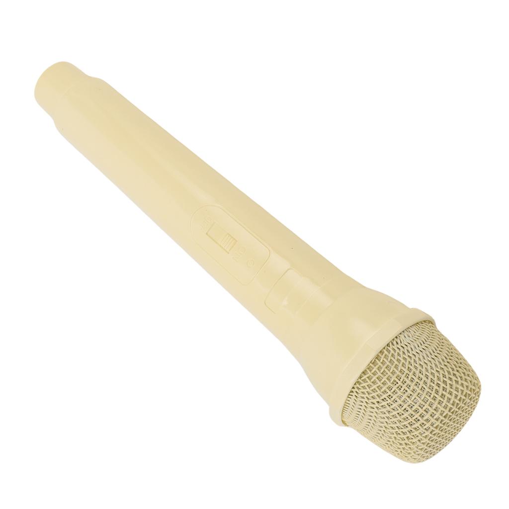 Simulated Microphone ABS Lightweight Rlistic Handheld Mic Prop for Speech Practice Cosplay Photography