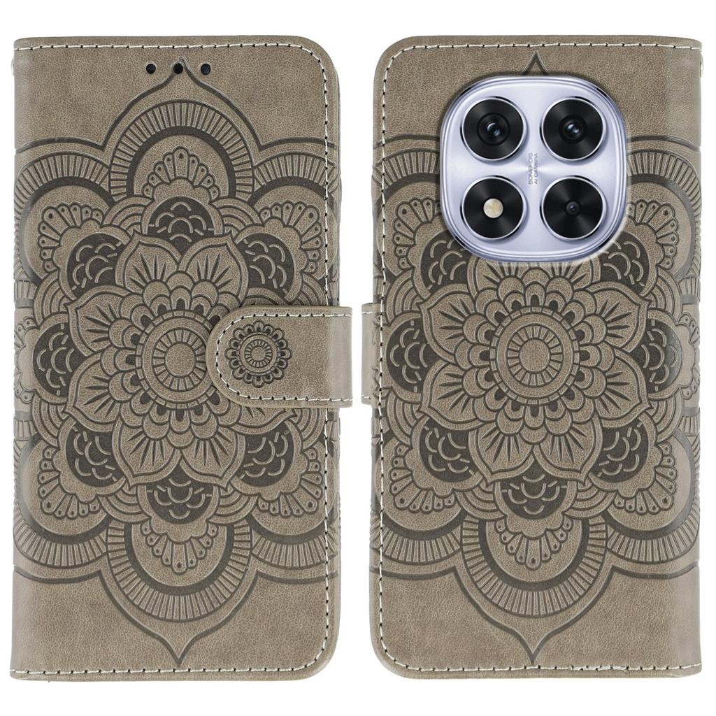 Handyhülle für Xiaomi Redmi Note 14 Pro 4G/5G/Note 14 Pro+ 5G/Poco X7 5G PU-Leder Mandala Aufdruck Design Brieftaschenkoffer