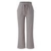 Spring and Summer Women's Pants Cotton Linen Solid Colour Tie Pockets Loose Casual Wide Leg Pants