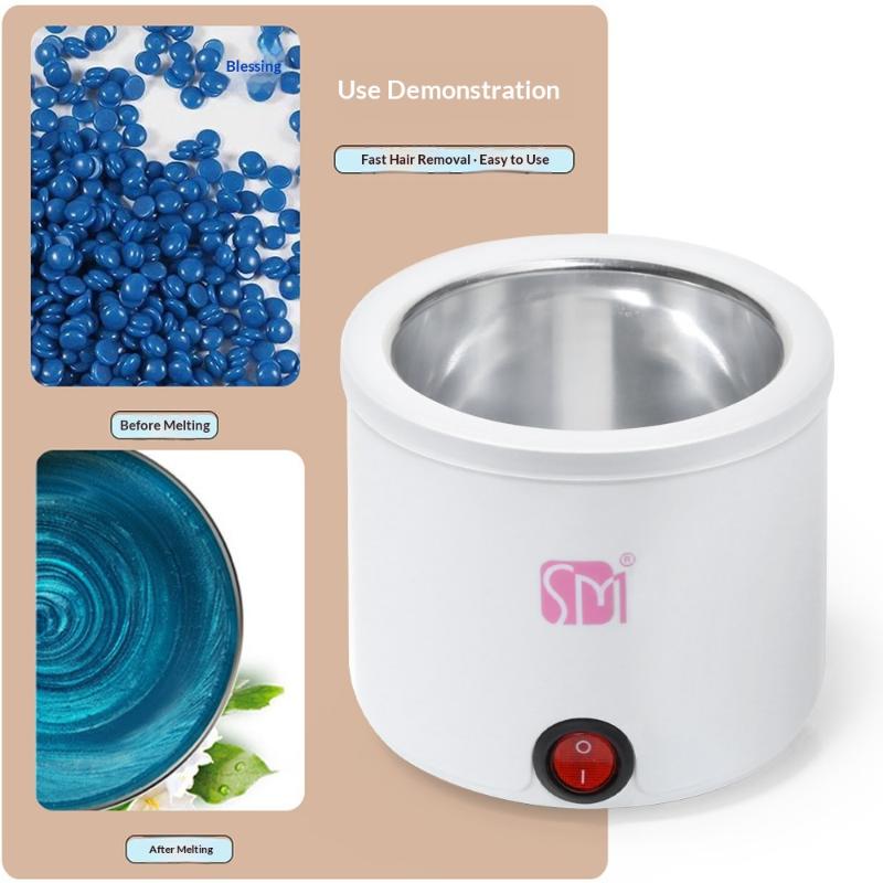 Wax Warmer for Hair Removal Long Lasting Result Quick Heating User-friendly Home Wax Kit for Female Skincare